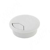 Заглушка кабель-канала, пластиковая, круглая, d=60 мм, серая RTK-RD-60.GR