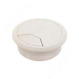 Заглушка кабель-канала, пластиковая, круглая, d=60 мм, серо-бежевая RTK008/BG