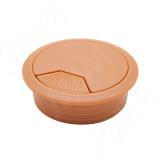 Заглушка кабель-канала, пластиковая, круглая, d=60 мм, светло-коричневая RTK008-LB