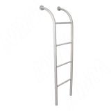 Лестница D32/1442мм, шир. 386 мм, разборная, хром матовый LES 02