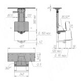 Крепление системного блока, поворотно-выдвижное, черный 2098.989, фото 1