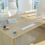 Заглушка кабель-канала с плавным закрыванием, алюминиевая, 360х120 мм 2341.636.M, фото 1