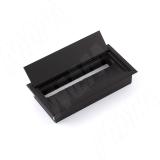 Заглушка кабель-канала, алюминиевая, 160х80 мм, черный ALM-RC-160.BL, фото 1