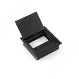 Заглушка кабель-канала, алюминиевая, 100х100 мм, черный ALM-SQ-100.BL, фото 1