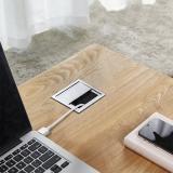 Заглушка кабель-канала, алюминиевая, 80х80 мм, серебро ALM-SQ-80.AL, фото 2