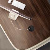 Заглушка кабель-канала, алюминиевая, круглая, d=60 мм, черный RND-RD-60.BL, фото 2