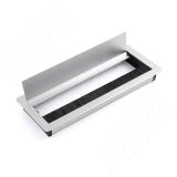 Заглушка кабель-канала, алюминиевая, 300х119 мм, серебро брашированное SML-SC-300.AL, фото 1