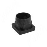 Заглушка /подпятник для квадратной трубы 25х25 мм, черный 25Х25Х1,5
