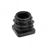 Заглушка /подпятник для квадратной трубы 25х25 мм, черный 25Х25Х1,5Н