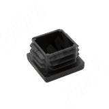 Заглушка /подпятник для квадратной трубы 25х25 мм, черный 25Х25Х1,2Н