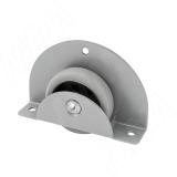 MEMPHIS-18 Опора колесная, прямоходная, врезная, прорезиненное колесо, D50 мм