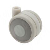 PORTLAND Опора колесная, прорезиненное колесо, D40 мм, без стопора, серая