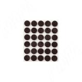 Подпятник самоклеящийся круглый D15 мм, коричневый, 30 шт.