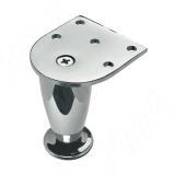 Опора декоративная Н74+13мм хром NZ5504 74ММ