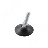 Ножка мебельная на подвижном шарнире, M8x25, черная