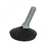 Ножка мебельная на подвижном шарнире, М10x34, черная