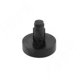 Подпятник круглый D15 мм, под отверстие 5 мм, черный КРУГЛЫЙ-1 ШТ