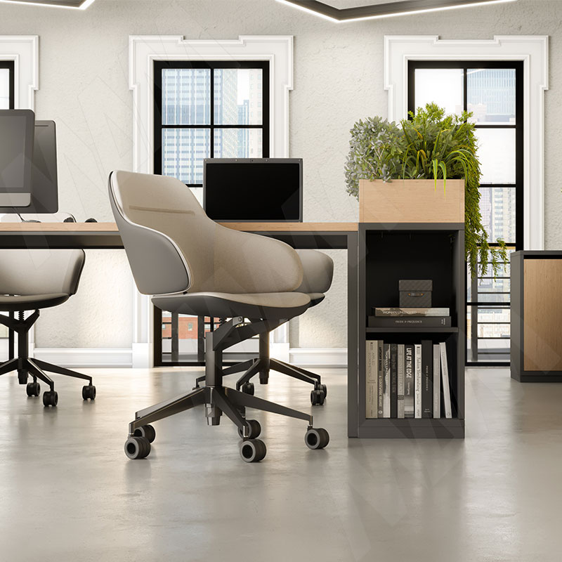 DENVER Опора колесная, прорезиненное колесо, D65 мм, без стопора, черная фото товара 5 - CST15 BLACK