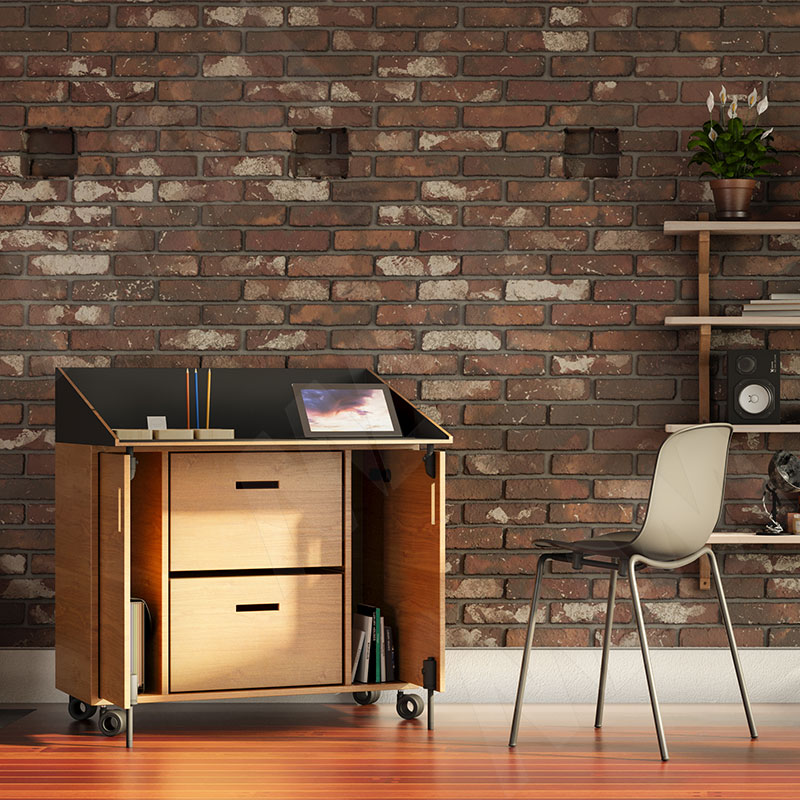 DENVER Опора колесная, прорезиненное колесо, D65 мм, без стопора, черная фото товара 7 - CST15 BLACK