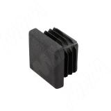 Заглушка /подпятник для квадратной трубы 25х25 мм, черный 25Х25Х1,2Н, фото 1