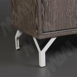 Опора декоративная Н150+10мм белый матовый ADJ15.150.WHT, фото 3