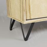 Опора декоративная Н150+10мм черный матовый ADJ16.150.BL, фото 3