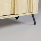 Опора декоративная Н150+10мм черный матовый ADJ16.150.BL, фото 4