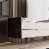 Опора декоративная Н120мм (370x120x40) черный матовый ADJ25.120.BLC, фото 2