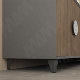 Опора декоративная Н100+14мм черный матовый ADJ27.100.BL, фото 3