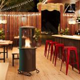 BISMARK Опора колесная, прорезиненное колесо, D75 мм, со стопором, хром CST17, фото 2