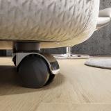 TUSON Опора колесная, D50 мм, со встроенным стопором, черная CST30, фото 1