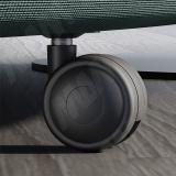 PORTLAND Опора колесная, прорезиненное колесо, D40 мм, без стопора, черная CST35 BLACK, фото 1