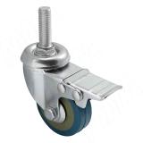 Опора колесная, D50 мм, со стопором, М8 CST50 BR, фото 1