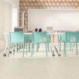 Опора двухколесная усиленная, D75 мм, со стопором, серая CST80 GREY, фото 1