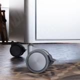 Опора двухколесная усиленная, D75 мм, со стопором, серая CST80 GREY, фото 5