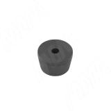 Подпятник круглый D22 мм, h13,5 мм, под саморез, чёрный HR22-13-P-BL, фото 1