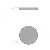 Подпятник самоклеящийся круглый D25 мм, белый, 24 шт. HR25-W, фото 1