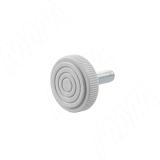 Ножка мебельная, М6x20, серая PI01.M6X20.GR, фото 1