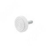 Ножка мебельная, М6x20, белая PI01.M6X20.WH, фото 1