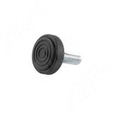 Ножка мебельная, М8x25, черная PI02.M8X25.BL, фото 1