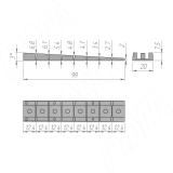 Клин монтажный, коричневый SC10PMA, фото 1