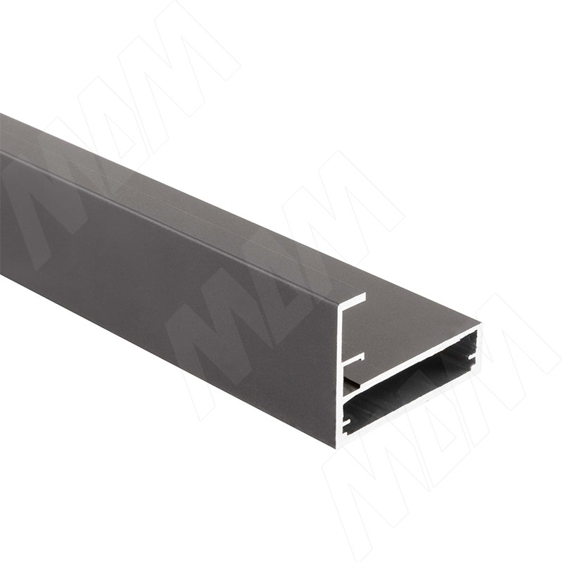 PRIME Профиль рамочный широкий, с интегрированной ручкой, графит (краска), L-3000 фото товара 1 - FP00298HGP-S3