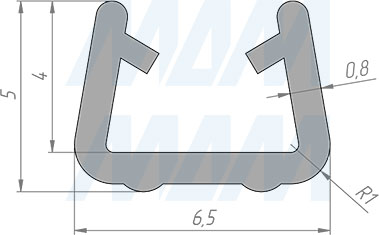 Размеры уплотнителя SECRET (артикул PR20820006N)