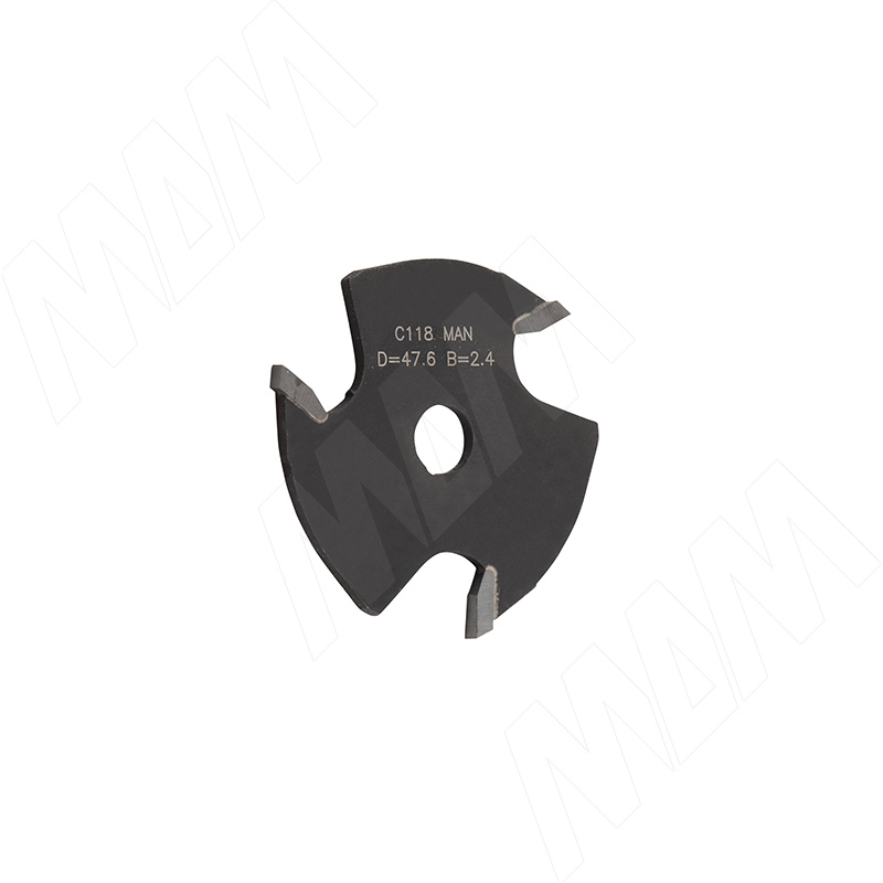 Фреза пазовая дисковая D=47,6 мм., d=7,94 мм., B=2,4 мм, Z=3 фото товара 1 - C118.324.R