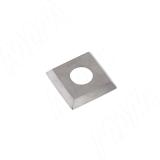 Сменная твердосплавная пластина 15x15x2.5 R=200, фаска R=0.5, FK08 (комплект 10 шт)