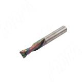 Фреза спиральная твердосплавная D8xL22, S8xGL60, Z2+2, Up/Down/Rh, компрессионная KF-312-08-22-8