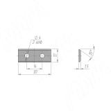 Сменная твердосплавная пластина 30x12x1,5 T04F, (комплект 10 шт) 012005, фото 2