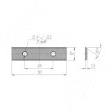 Сменная твердосплавная пластина 50x12x1,5 T03SMG, (комплект 10 шт) 013834, фото 2