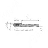 Сверло глухое Nordutensili HM D=8мм, L=70мм, S=10x20, RH 02108007021, фото 1