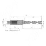 Сверло цельнотвердосплавное глухое D=6мм, L=70мм, RH, серия Monolit 1010970, фото 1